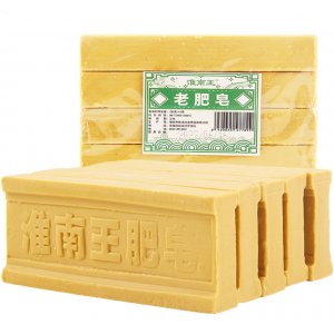 淮南王老肥皂 200克 30块/箱 洗衣肥皂去污土臭清洁肥皂透明皂